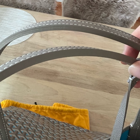 Rare Goyard GM Limited Edition Turquoise blue and Greige St Louis Tote Bag - Picture 14 of 16